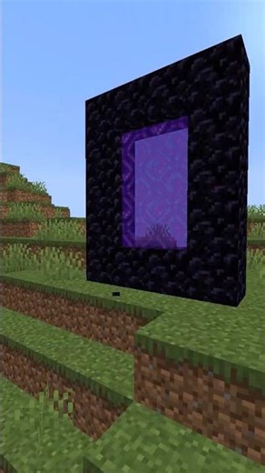 BEST NETHER PORTAL TRICK in MINECRAFT! #didyouknow #minecraft #foryou #minecrafttutorial