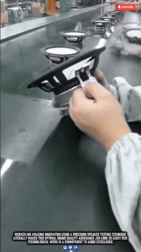 Worker Audio Innovation Makes Speaker Testing Job Easy Work with Precision Frequency Check