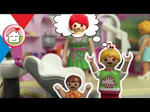 Playmobil en français La famille Hauser chez le coiffeur
