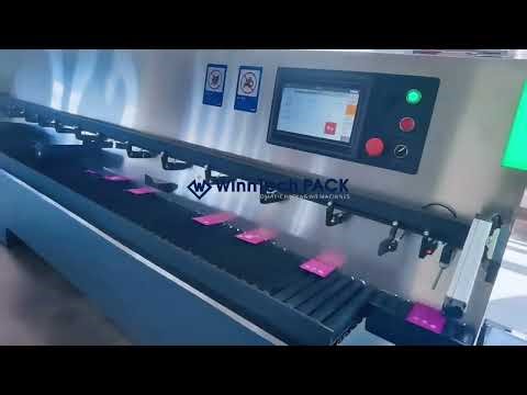 Pet Food Sachets Servo Sorting+Vision guided Rotation+Servo Collator+Box Cartoner #sortingsystem