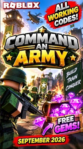 NEW Working Command An Army Codes! 🪖 Roblox Codes (September 2026) #roblox #gaming
