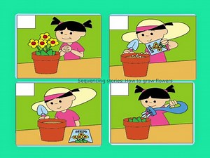 Sequencing stories: how to grow flowers & running