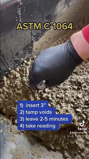 ACI Certification Concrete Field Testing Technician Grade I, ASTM C1064 Temperature Fresh Concrete