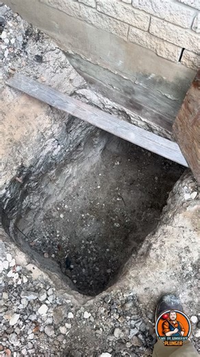 ThePlumbersPlunger on Instagram: "Digging a tunnel beneath a homes concrete foundation to repair broken drain lines. #plumbing #plumber #drains #drain #repair #fyp #tunnel"