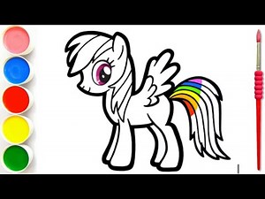 My Little Pony | Rainbow Dash | Learn How to Draw MLP Step by Step for Children #43