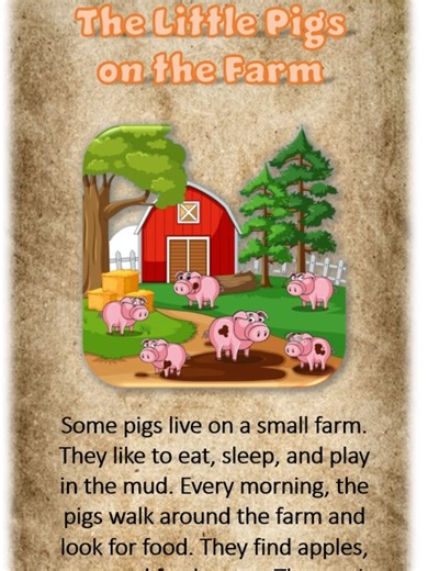 The Little Pigs on the Farm🐖🌾#pig#pigs#pigstory#pigstories#farm#farmstory#shortstory#shortstoriesforkids#englishforkids#shortstories#shortstoryforkids#english#englishstories#englishstory#englishstoriesforkids#englishstoryforkids#learnenglishdaily#learnenglishonline#learnenglisheveryday#learnenglishvocabulary#learnenglishwithme