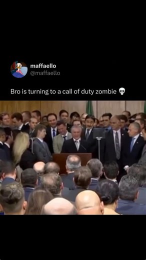 Maffaello on Instagram: "😂 A man was passionately giving a speech when suddenly his voice dropped several pitches and came out sounding strangely distorted, almost guttural. The unexpected change threw off the whole room, and people couldn’t help but laugh at how unnatural it sounded. When the clip made its way online, the internet had a field day, with countless people commenting that “bro is turning into a Call of Duty zombie,” perfectly capturing how his voice resembled the eerie growls from