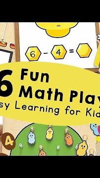 Kids Activity 🧩 | 6 Fun Math Play #printables #chanafavors #learningthroughplay