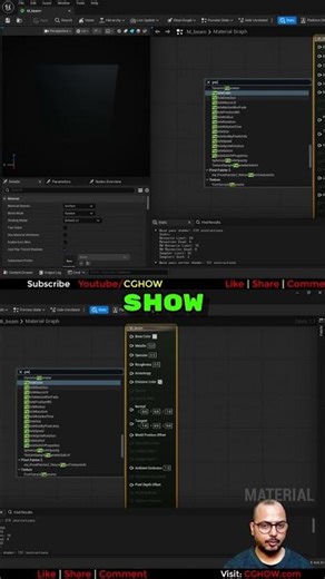 Creating Glowing Beam Materials in UE5 #shorts