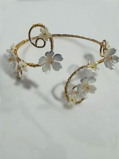 Arm Cuff Bracelet | Wire Jewelry | Gold Plated - Etsy