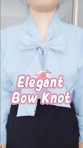How to Tie a Perfect Blouse Bow #diy #tutorial #tips
