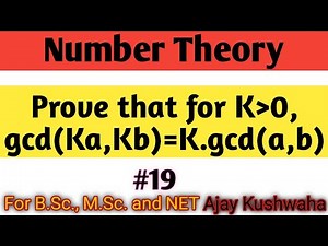 Prove that gcd(ka,kb)=k.gcd(a,b).
