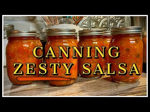🧡 CANNING Zesty Salsa with Me!