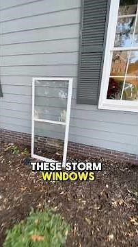 How To Remove Storm Windows #windowcleaning #cleaningwindows #businessowner #dayinmylife