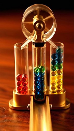 Vertical Marble Lift Sorter Loop ASMR - Color Separation Machine