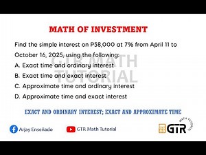 Exact and Ordinary Interest | Exact and Approximate Time