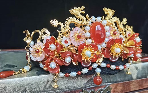【婚嫁 付邮送】这是一套2千多的婚嫁发饰，送给妹妹的结婚礼物（二）