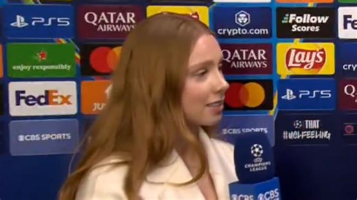 Emotional moment Premier League star, 27, interviewed by 'proud' reporter sister