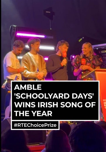Amble Wins Irish Song of the Year with ‘Schoolyard Days’