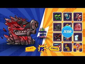 ULTIMATE ANNIHILATION TURRET vs ALL ZOMBIES x50 | PvZ Fusion MOD