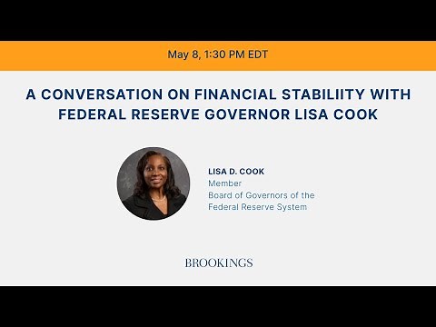A conversation on financial stability with Federal Reserve Governor Lisa Cook