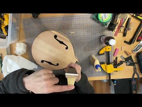Attaching the Neck to the Body on Saga A-style Mandolin Kit