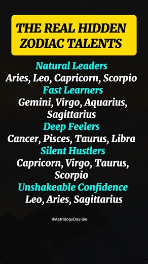 The Real Hidden Zodiac Talents | Zodiac Signs’ True Strength Revealed #zodiac #astrology #horoscope