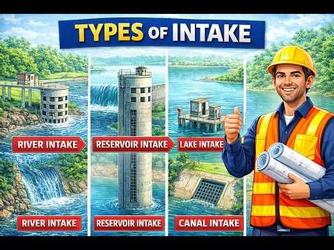 Types of Intake Structures | Water Supply Engineering | Civil Polytechnic / Diploma
