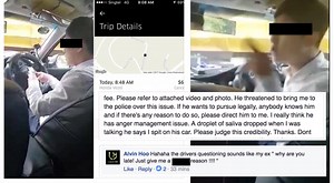 Uber driver was incredibly angry when passenger was supposedly late for pick up