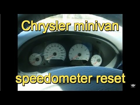 2001-2007 Dodge and Chrysler minivan speedometer needle reset