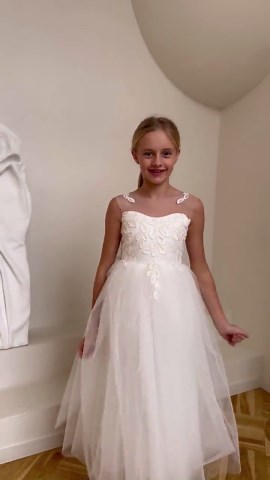 Ivory Tutu Dress Girls Pageant Dress With Train Puffy Tulle Dress - Etsy