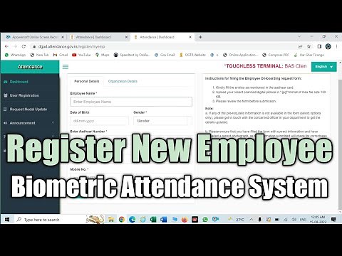 How to add biometric detail of govt employee | Register an employee on biometric attendance system