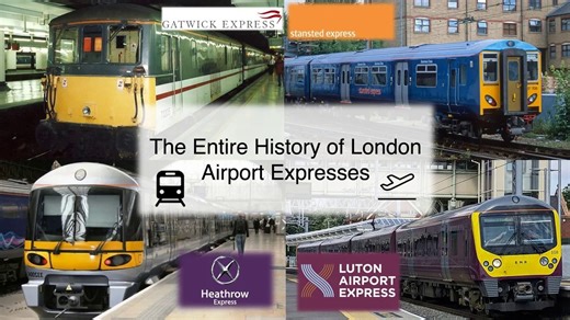 油管搬运：（熟肉）英国伦敦的机场快线铁路历史The COMPLETE History of London's Airport Express Services!