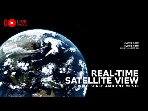 🔴 [LIVE] Earth From Space — 🌍 Space Live via GK-2A Satellite View | Space Ambient Music 011125 AM