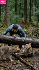 2.3M views · 42K reactions | Homme Sauve une Famille de Loups Un acte...