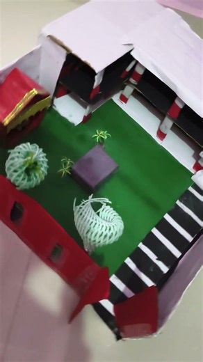 School Building 🏫 project #schoolmodel 😍❤️🏫#school #schoolprojectcraft ✨🏫🥳