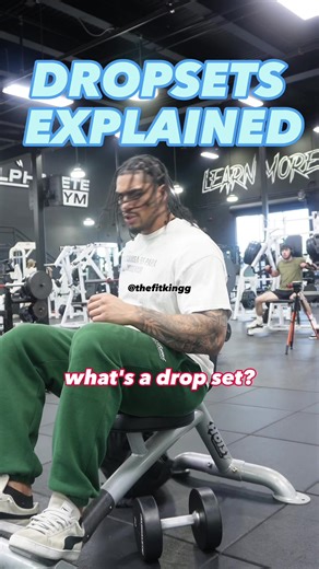 Do you do dropsets? . DROPSETS EXPLAINED . You will complete a set to failure then drop the weight (I said by 50% but it can vary) and go until failure again . This maximizes muscle gain and can also make training fun for someone who has never tried any variants of their conventional sets . This offers benefits to everyone, from beginner to advanced. The beginner lifter may experience a stimulus they’ve never felt before and the advanced lifter may use this to switch up or add a little variation