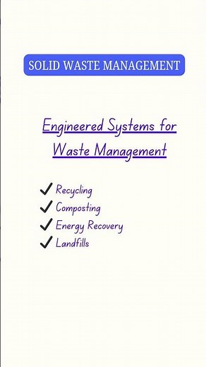 Municipal Solid Waste Management in 60 Seconds! | Civil Engineering Shorts