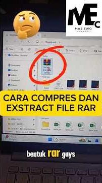 CARA COMPRES DAN EXTRACT FILE RAR‼️ #shorts #extract #compres #file #rar