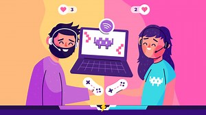 An animation of Online games concept | Free Stock Video Footage