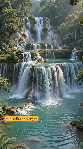 🌿Amazing Hidden Waterfall Paradise | Beautiful Tropical Rainforest in 8K UHD