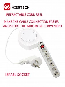 [Hot Item] Israel socket Retractable  socket Cord power strip high-powe