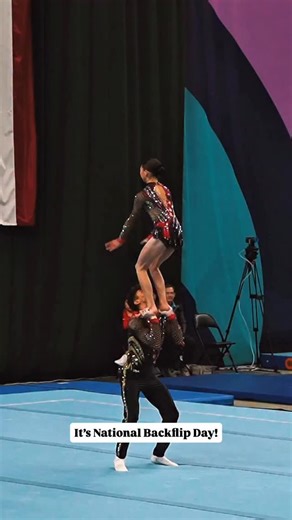 USA Gymnastics on Instagram: "📅📌 whether it’s tucked, piked, laid out or with a twist - today is the day of the backflip! Celebrate with us by using #NationalBackflipDay & posting your favorite flips!"