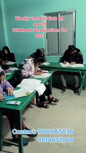 Weekly Test Model Questions for Class 8, 9, and 10