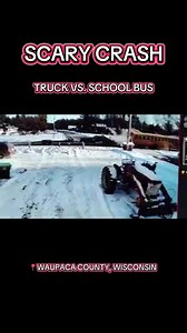 1.2M views · 10K reactions | A truck pulling a trailer slammed into the back of a school bus that was dropping off children Feb. 11, around 4 p.m., according to Waupaca County Sheriff’s Office. The preliminary investigation revealed a school bus was stopped and the truck traveling westbound failed to stop. Doorbell security video provided to Action 2 News show the truck slamming into the rear end of the school bus and pushing the bus forward. #news #wisconsin | WBAY TV-2 | Facebook