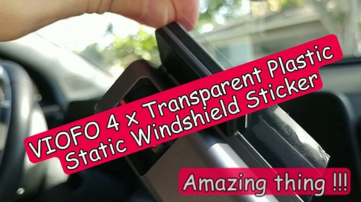 Watch VIOFO 4 x Transparent Static Windshield Sticker Review on Amazon Live