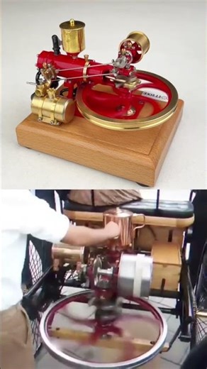 In 1885, the first gasoline engine #retroengine #mercedesbenz #enginemodel #engine #carlovers