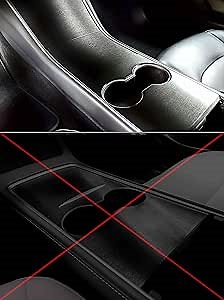Tesla Model 3 / Model Y Center Console Wrap (Gen 1.0, Brushed Black Metallic)