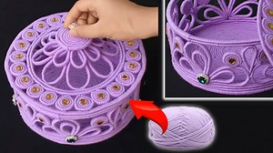 7.4K views · 333 reactions | How to make a storage box - jewellery storage box from woolen and newspaper | Diy Bigboom | Facebook