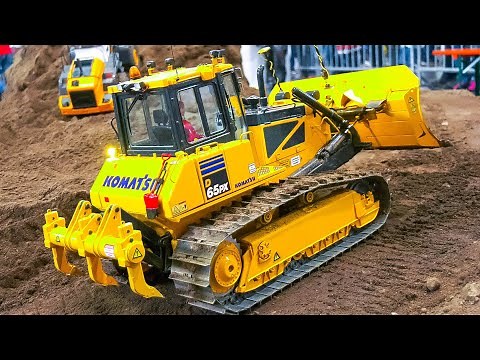 RC MODEL DOZER, RC TRACK LOADER SPECIAL!! KOMATSU FUMOTEC, LIEBHERR PREMACON, CAT SCALEART, RC4WD